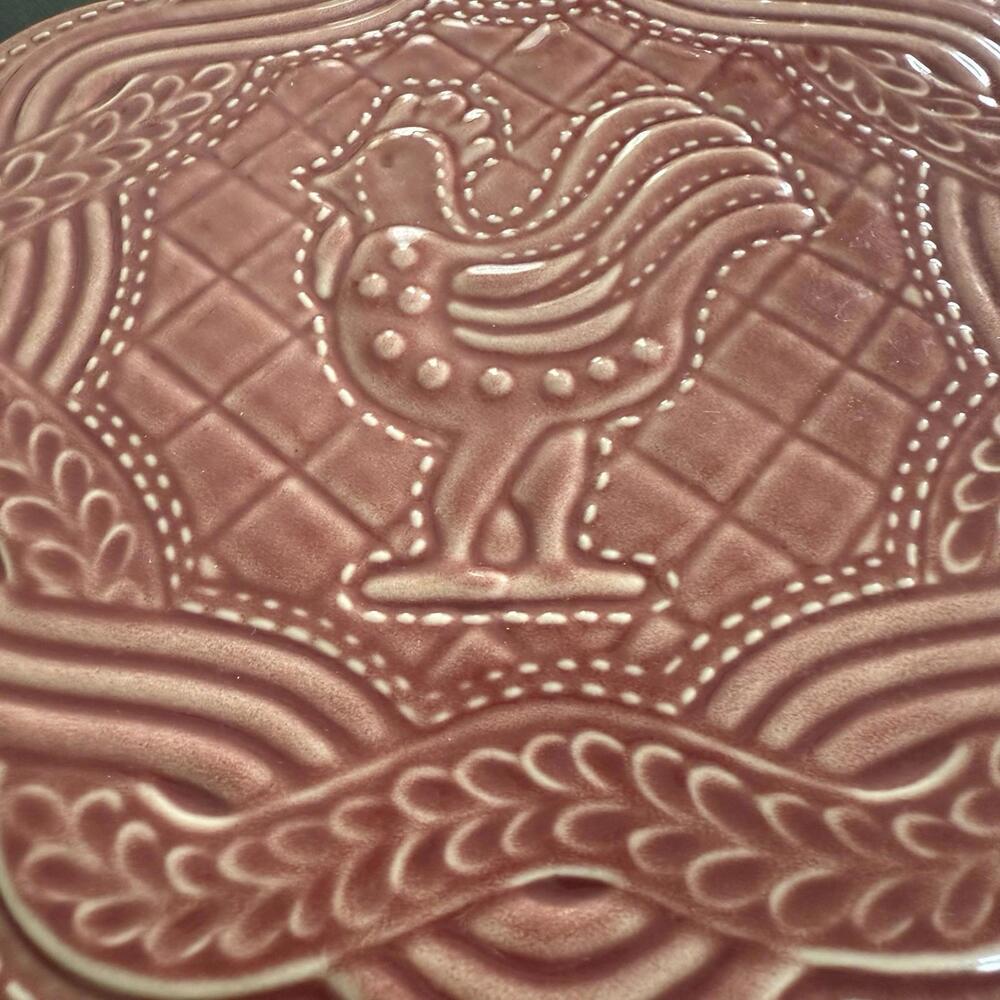 Longaberger Ceramic Trivet. Rooster Paprika Red - Picture 2 of 6